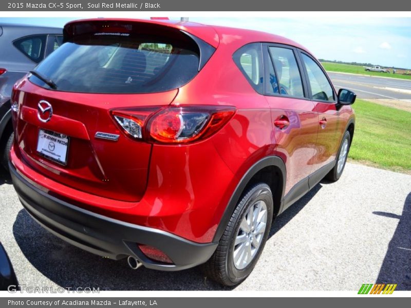 Soul Red Metallic / Black 2015 Mazda CX-5 Sport