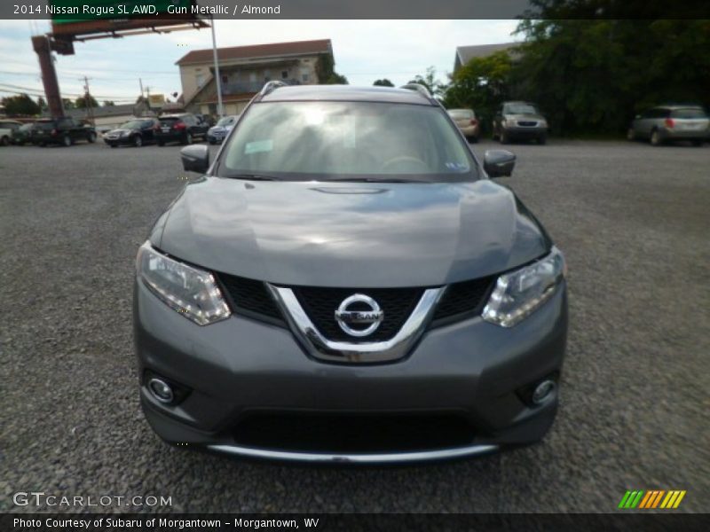 Gun Metallic / Almond 2014 Nissan Rogue SL AWD
