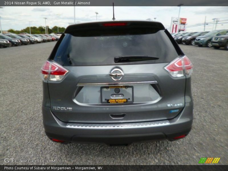 Gun Metallic / Almond 2014 Nissan Rogue SL AWD
