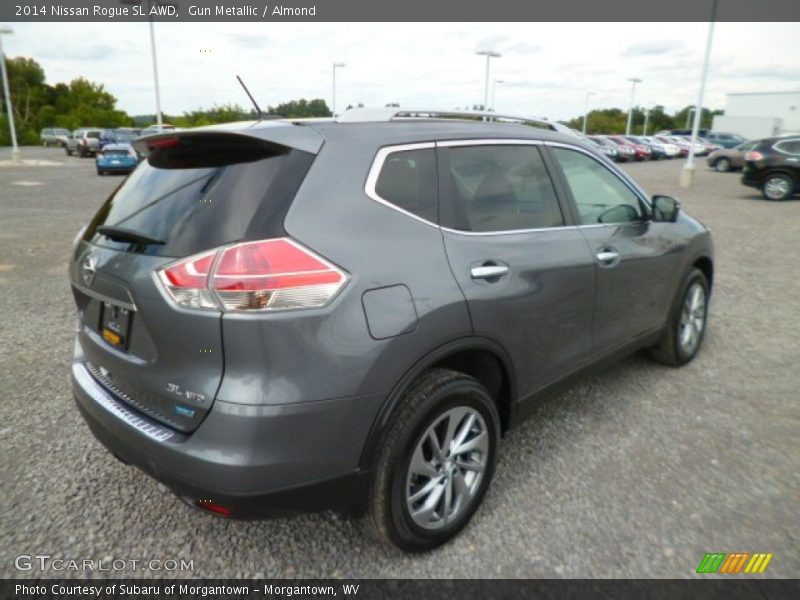 Gun Metallic / Almond 2014 Nissan Rogue SL AWD