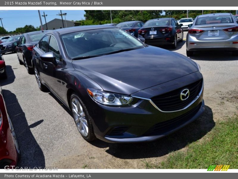 Meteor Gray Mica / Black 2015 Mazda Mazda6 Touring