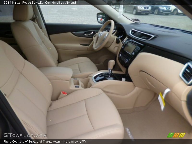 Gun Metallic / Almond 2014 Nissan Rogue SL AWD