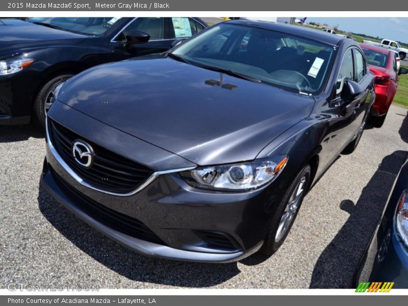Meteor Gray Mica / Black 2015 Mazda Mazda6 Sport