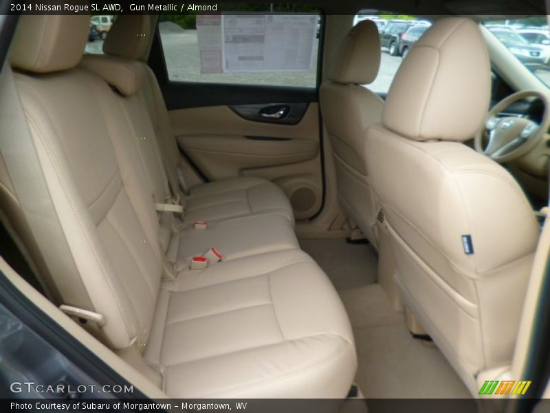 Gun Metallic / Almond 2014 Nissan Rogue SL AWD