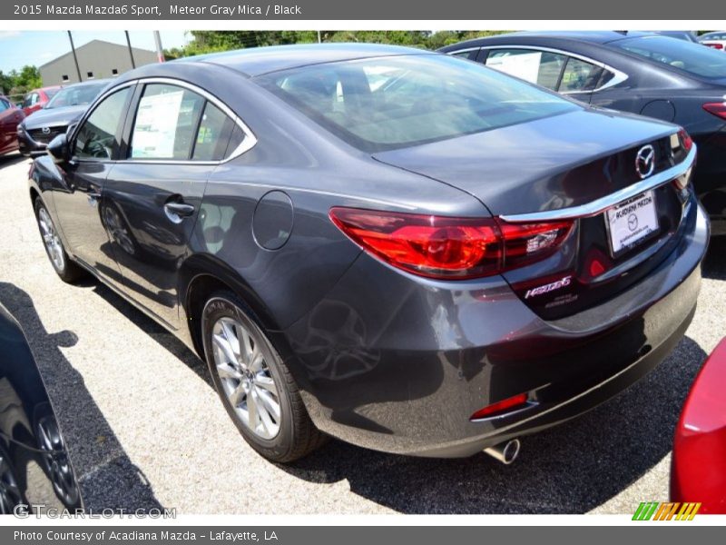 Meteor Gray Mica / Black 2015 Mazda Mazda6 Sport