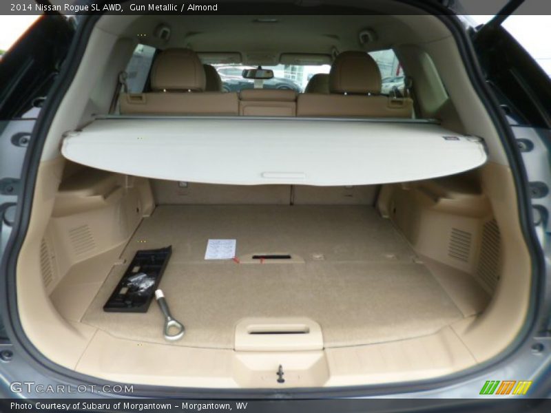 Gun Metallic / Almond 2014 Nissan Rogue SL AWD
