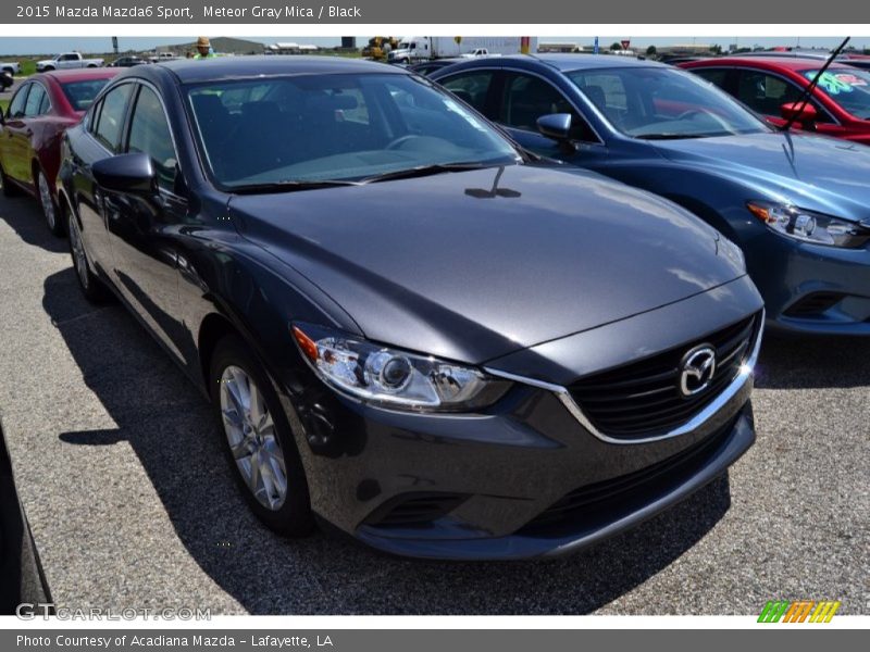 Meteor Gray Mica / Black 2015 Mazda Mazda6 Sport