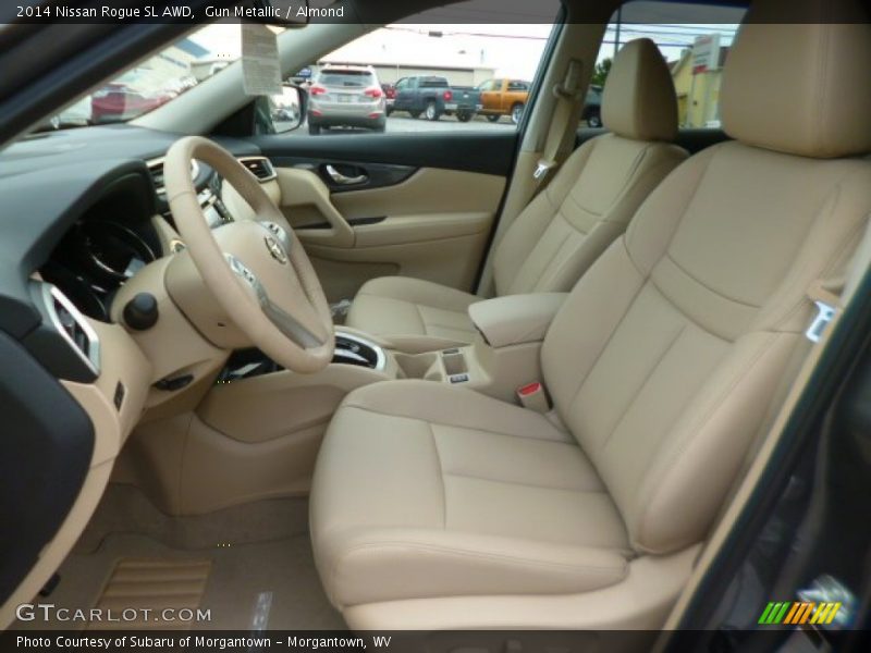 Gun Metallic / Almond 2014 Nissan Rogue SL AWD