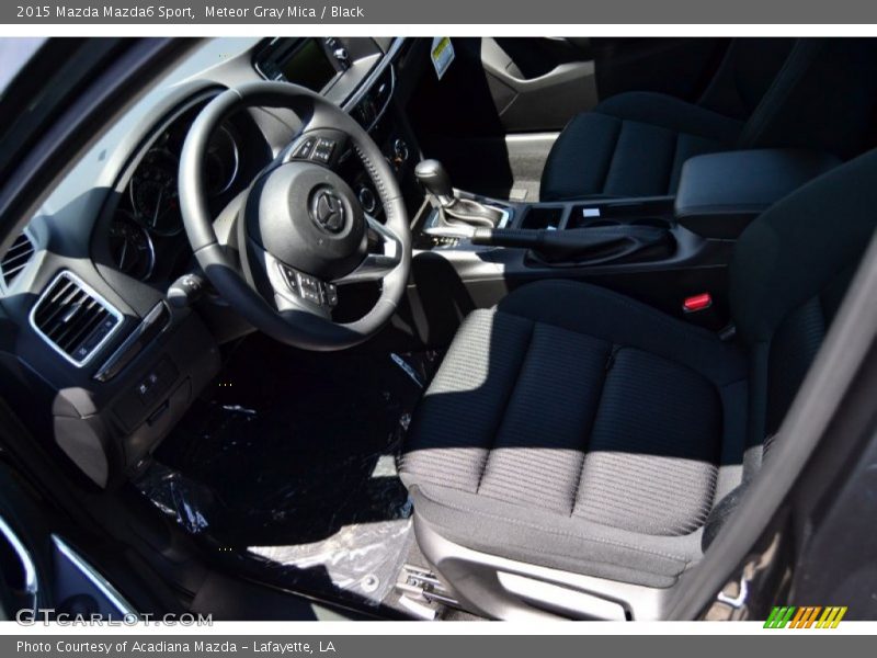 Meteor Gray Mica / Black 2015 Mazda Mazda6 Sport