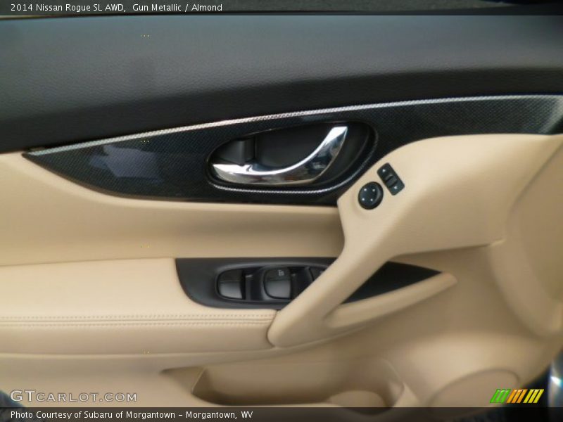 Gun Metallic / Almond 2014 Nissan Rogue SL AWD