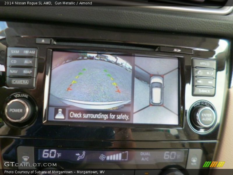Gun Metallic / Almond 2014 Nissan Rogue SL AWD