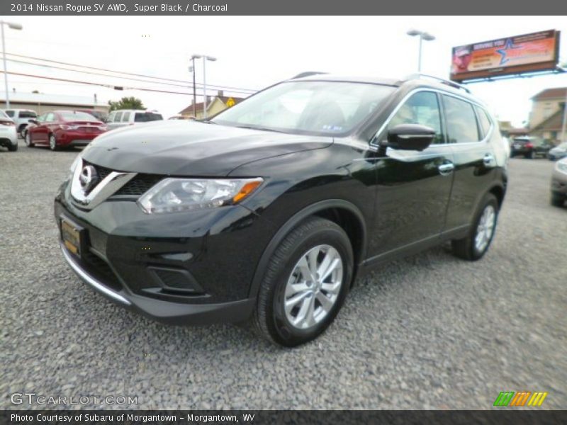 Super Black / Charcoal 2014 Nissan Rogue SV AWD
