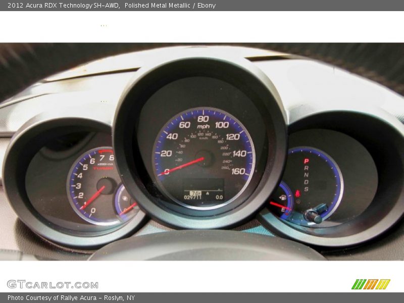 Polished Metal Metallic / Ebony 2012 Acura RDX Technology SH-AWD