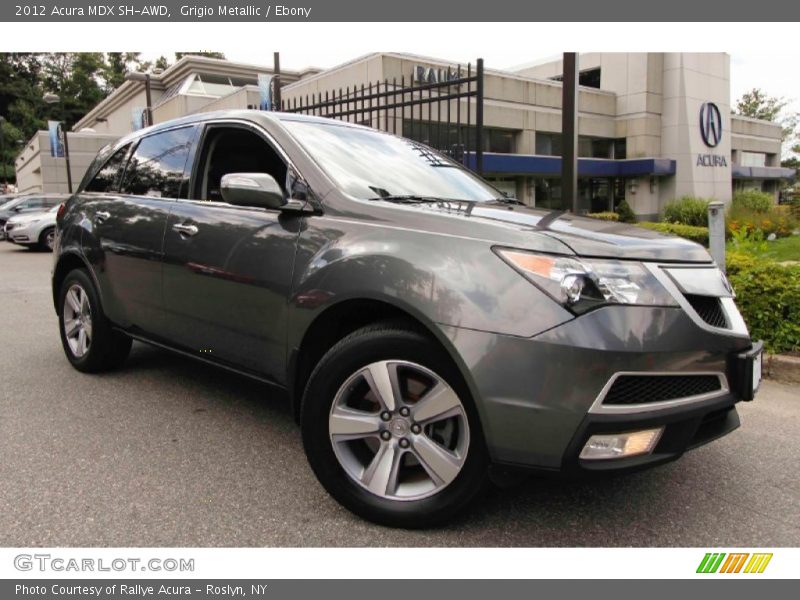 Grigio Metallic / Ebony 2012 Acura MDX SH-AWD