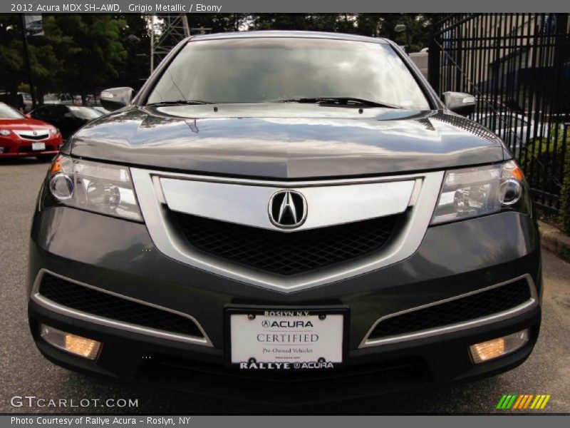Grigio Metallic / Ebony 2012 Acura MDX SH-AWD