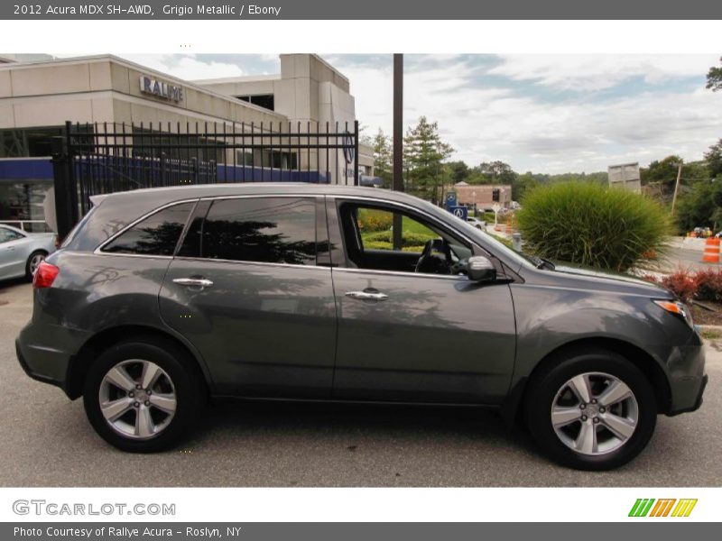 Grigio Metallic / Ebony 2012 Acura MDX SH-AWD