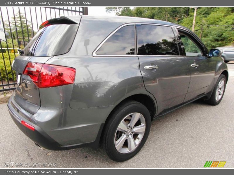Grigio Metallic / Ebony 2012 Acura MDX SH-AWD