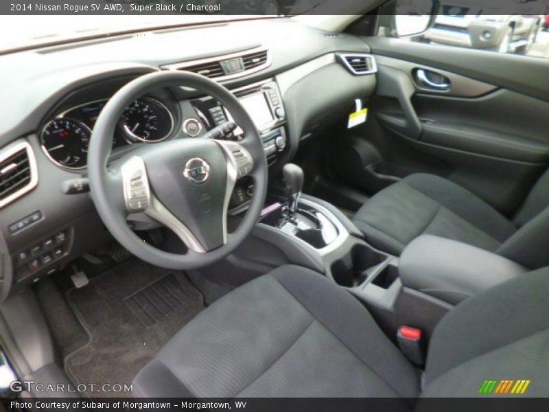 Super Black / Charcoal 2014 Nissan Rogue SV AWD