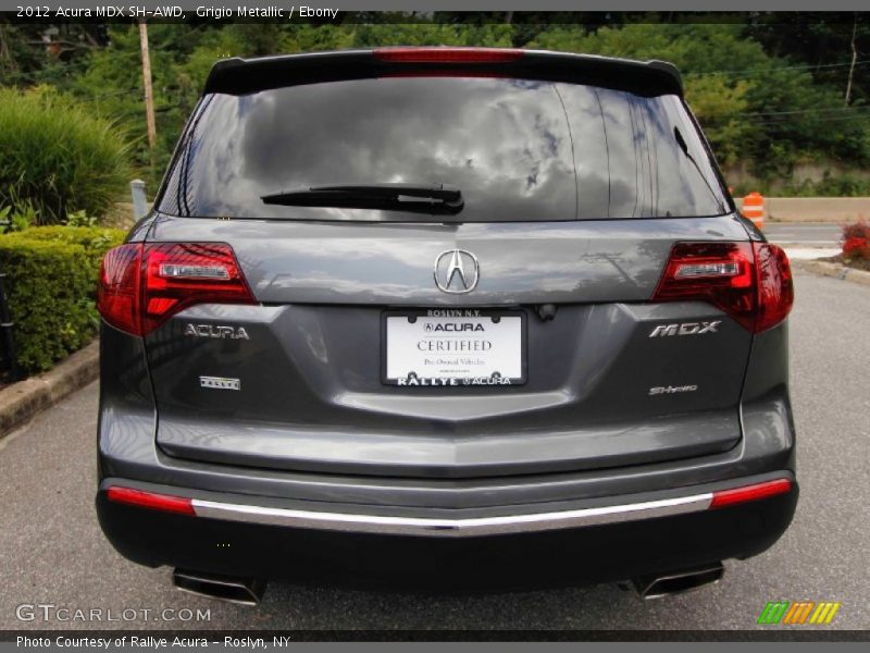 Grigio Metallic / Ebony 2012 Acura MDX SH-AWD