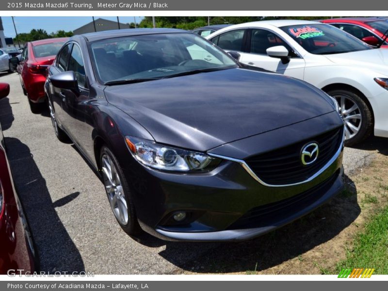 Meteor Gray Mica / Black 2015 Mazda Mazda6 Touring