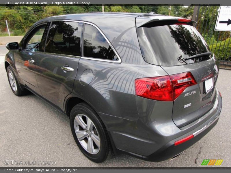 Grigio Metallic / Ebony 2012 Acura MDX SH-AWD