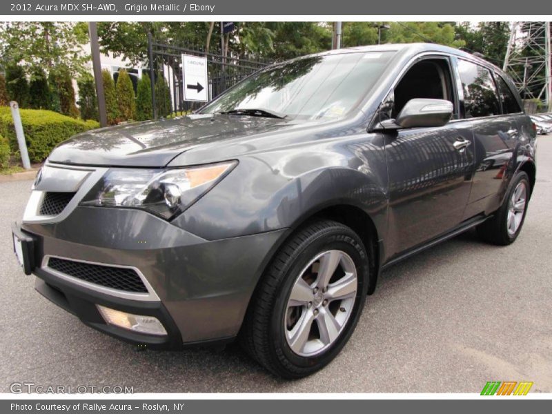 Grigio Metallic / Ebony 2012 Acura MDX SH-AWD