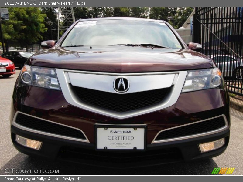 Dark Cherry Pearl / Taupe 2011 Acura MDX