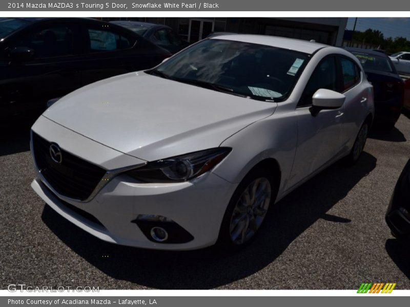 Snowflake White Pearl / Black 2014 Mazda MAZDA3 s Touring 5 Door