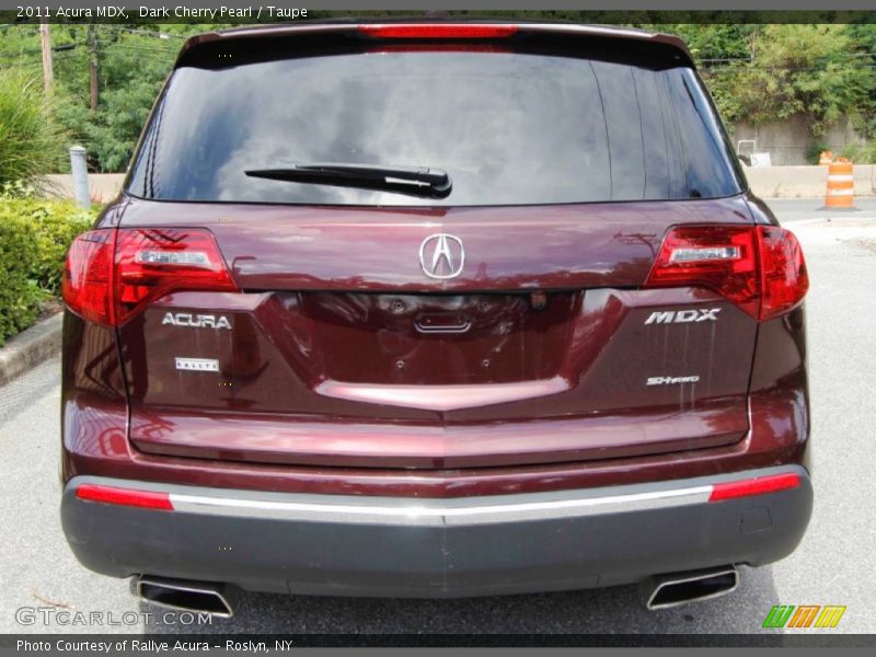 Dark Cherry Pearl / Taupe 2011 Acura MDX