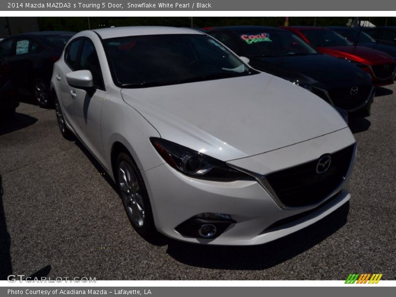 Snowflake White Pearl / Black 2014 Mazda MAZDA3 s Touring 5 Door