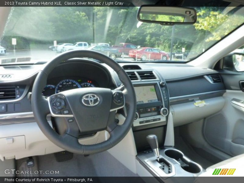 Classic Silver Metallic / Light Gray 2013 Toyota Camry Hybrid XLE