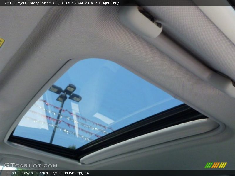 Classic Silver Metallic / Light Gray 2013 Toyota Camry Hybrid XLE