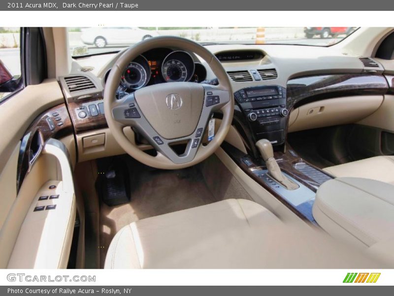 Dark Cherry Pearl / Taupe 2011 Acura MDX