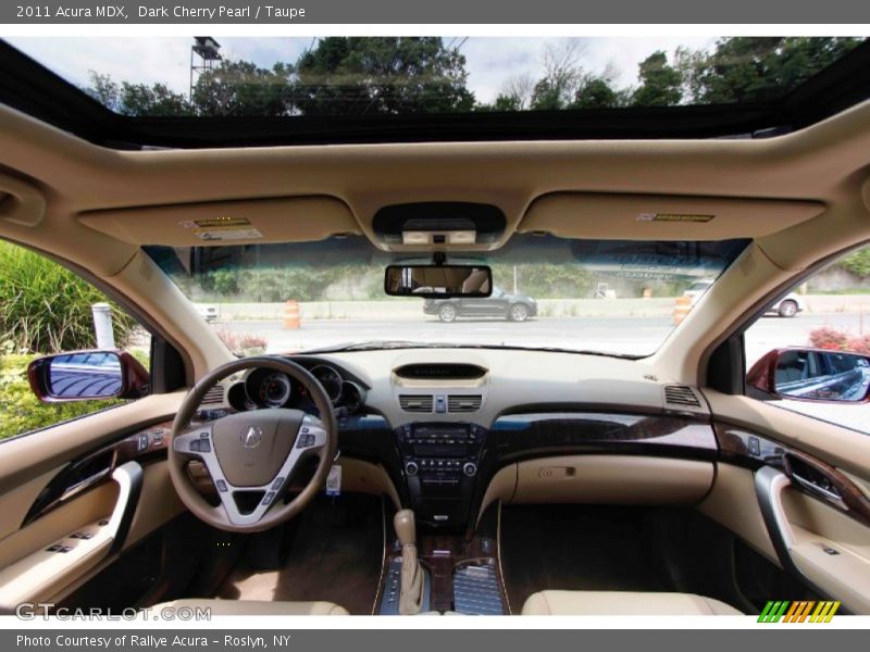Dark Cherry Pearl / Taupe 2011 Acura MDX