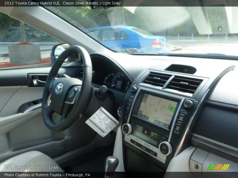 Classic Silver Metallic / Light Gray 2013 Toyota Camry Hybrid XLE