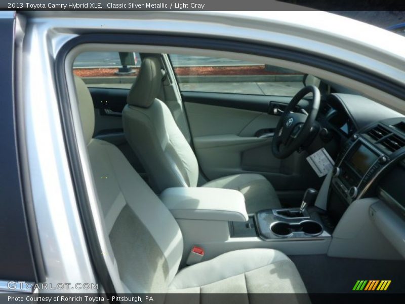 Classic Silver Metallic / Light Gray 2013 Toyota Camry Hybrid XLE