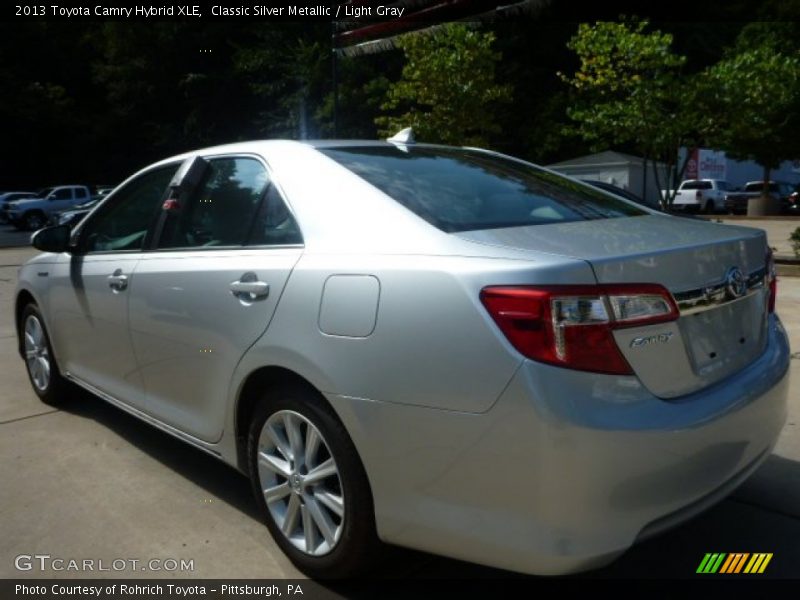 Classic Silver Metallic / Light Gray 2013 Toyota Camry Hybrid XLE