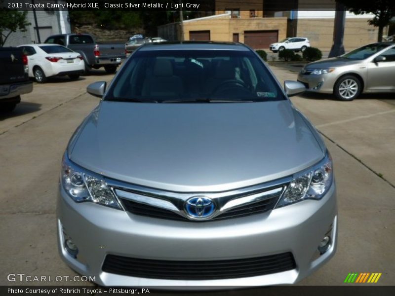 Classic Silver Metallic / Light Gray 2013 Toyota Camry Hybrid XLE