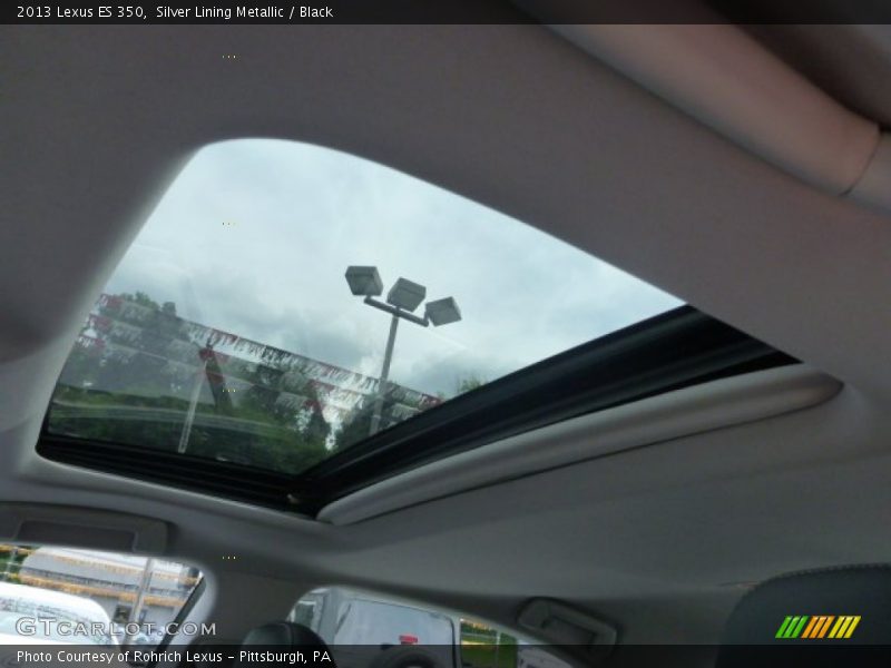 Silver Lining Metallic / Black 2013 Lexus ES 350