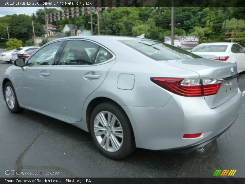 Silver Lining Metallic / Black 2013 Lexus ES 350