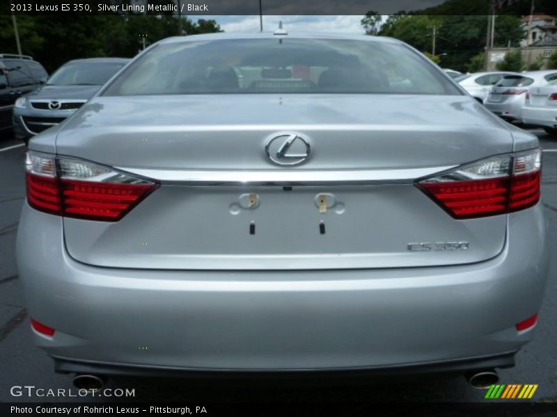 Silver Lining Metallic / Black 2013 Lexus ES 350