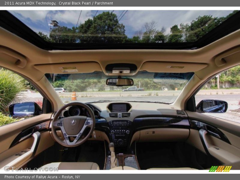 Crystal Black Pearl / Parchment 2011 Acura MDX Technology