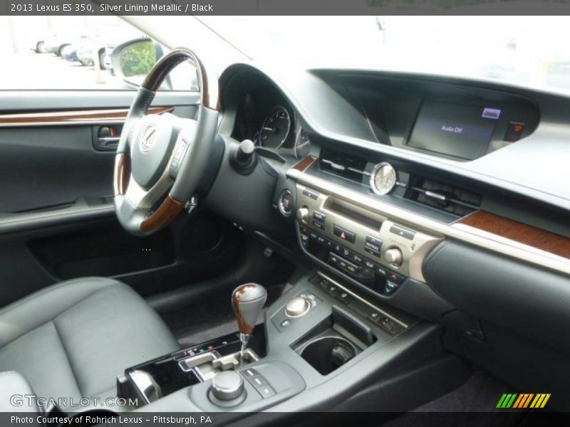Silver Lining Metallic / Black 2013 Lexus ES 350