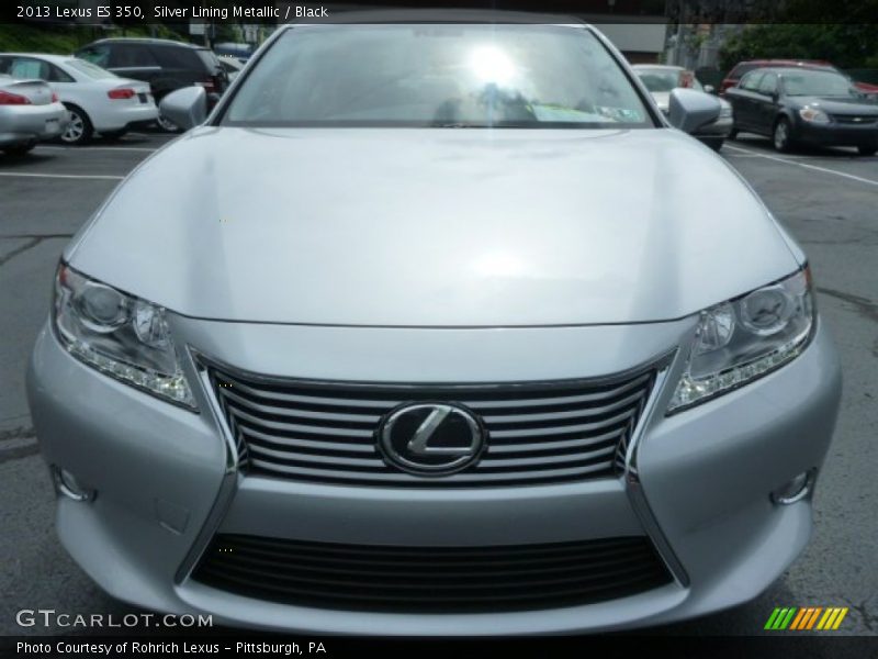 Silver Lining Metallic / Black 2013 Lexus ES 350