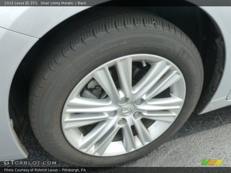 Silver Lining Metallic / Black 2013 Lexus ES 350