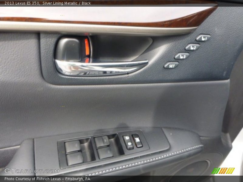 Silver Lining Metallic / Black 2013 Lexus ES 350