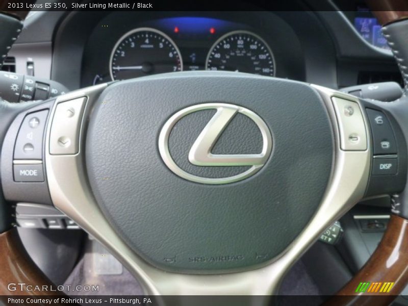 Silver Lining Metallic / Black 2013 Lexus ES 350