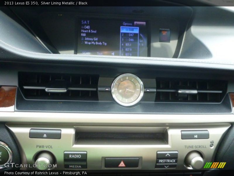Silver Lining Metallic / Black 2013 Lexus ES 350