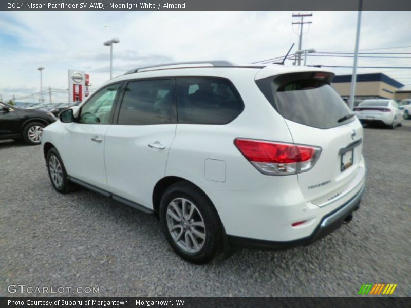Moonlight White / Almond 2014 Nissan Pathfinder SV AWD