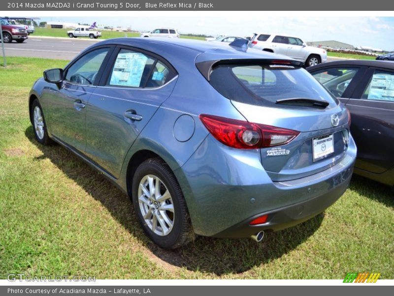 Blue Reflex Mica / Black 2014 Mazda MAZDA3 i Grand Touring 5 Door